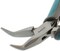 The Beadsmith Simply Modern Bent Chain Nose Pliers, 4.5 inches (114mm) with Polished Steel Head, PVC Grip Handles and Double-Leaf Springs, Tool for Jewelry Making